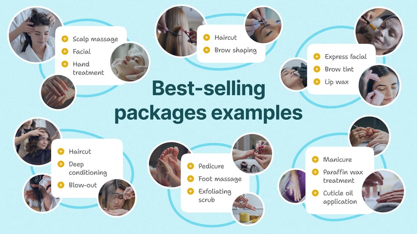 Best-selling packages examples