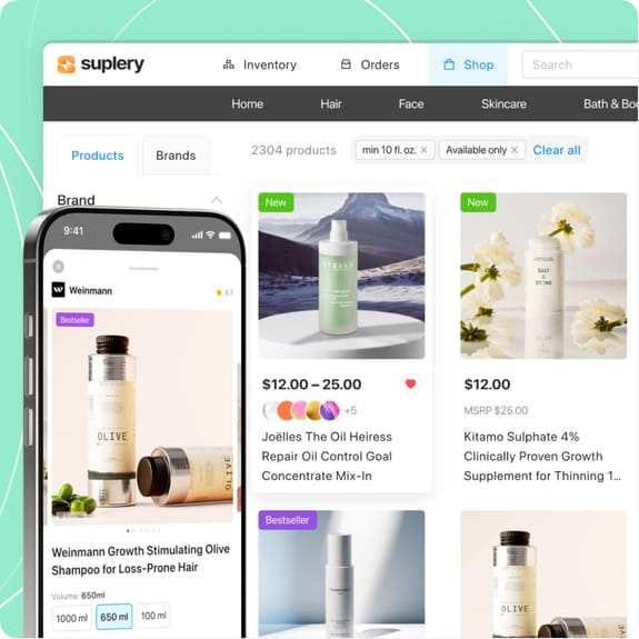 Marketplace with different products