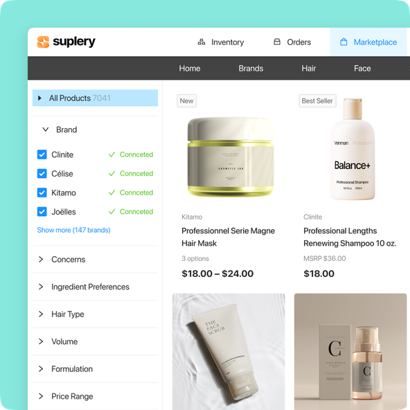 Products in marketplace in Suplery